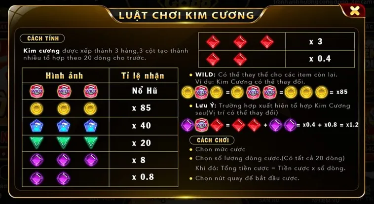 Khám Phá Nổ Hũ Kim Cương 98Win Săn Kho Báu Đá Quý Cực Lớn
